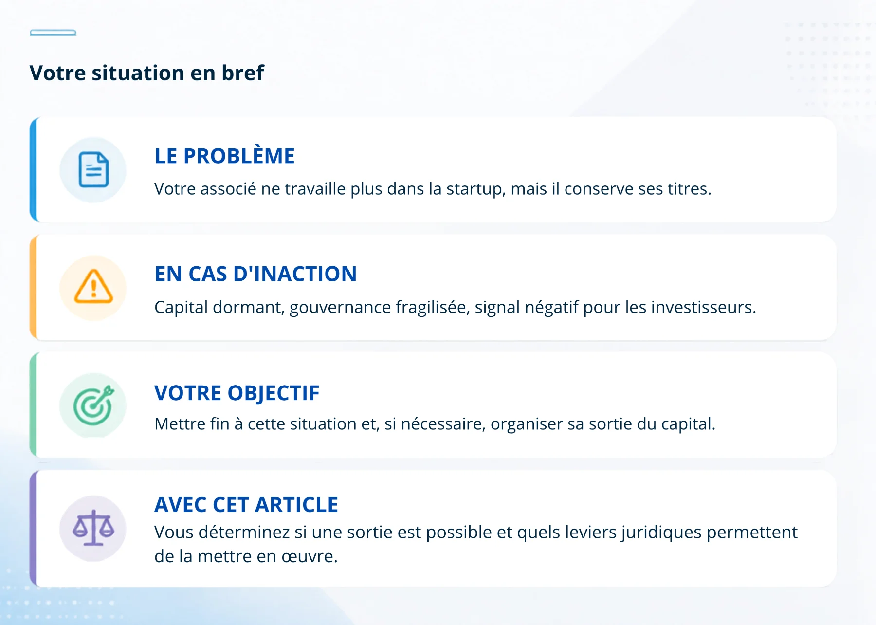 mon associe ne vient plus travailler